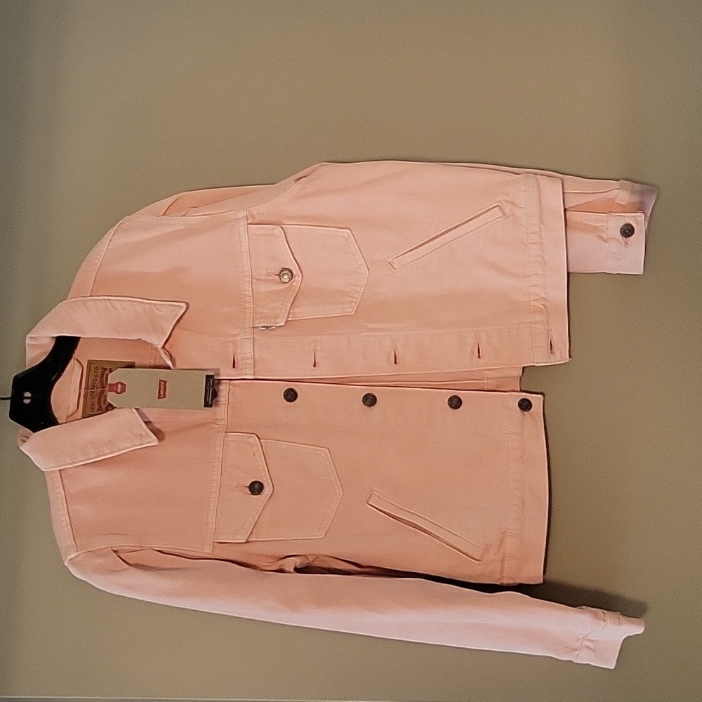 Levi pink Jean jacket size L